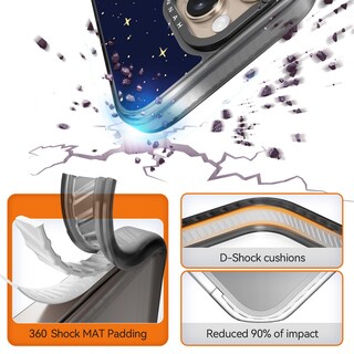 Foto 2 | Foto 2 | Funda De Teléfono Rosarnnah Compatible Con Iphone 16 Pro - Negra - Venta Internacional.