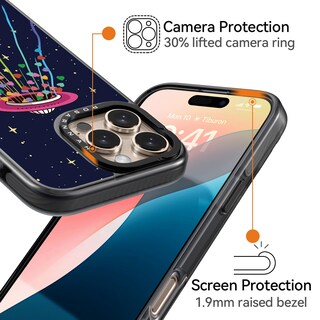 Foto 3 | Foto 3 | Funda De Teléfono Rosarnnah Compatible Con Iphone 16 Pro - Negra - Venta Internacional.