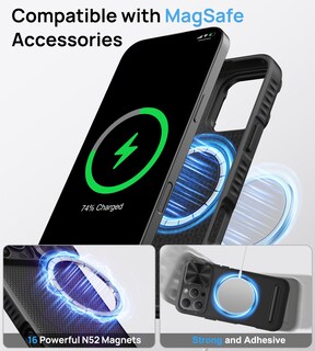Foto 5 | Foto 5 | Funda De Teléfono Bxyjy Para Iphone 16 Pro Con Protector De Pantalla Y Soporte - Venta Internacional.