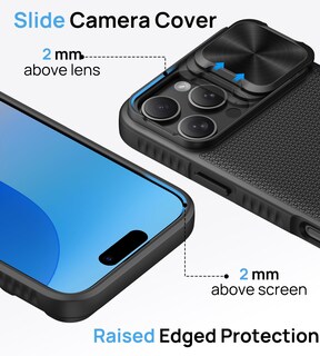 Foto 7 | Foto 7 | Funda De Teléfono Bxyjy Para Iphone 16 Pro Con Protector De Pantalla Y Soporte - Venta Internacional.