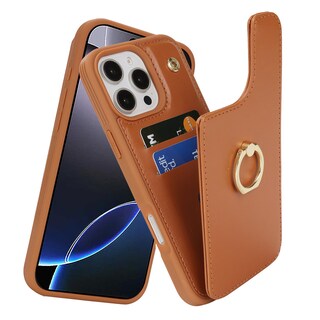 Foto 1 | Foto 1 | Funda Lippina Para Iphone 16 Pro Max Con Tarjetero Color Marrón - Venta Internacional.