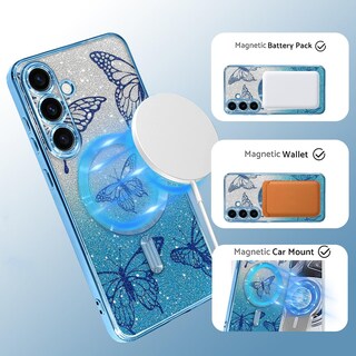 Foto 3 | Foto 3 | Funda De Teléfono Illians Fit Para Samsung Galaxy S25 De 6.2 Pulgadas Azul Para Mujer - Venta Internacional.