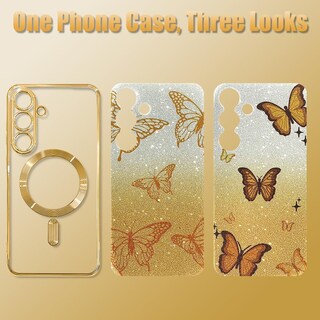 Foto 6 | Foto 6 | Funda Illians Fit Para Samsung Galaxy S25 Plus De 6.7 Pulgadas Color Dorado - Venta Internacional.