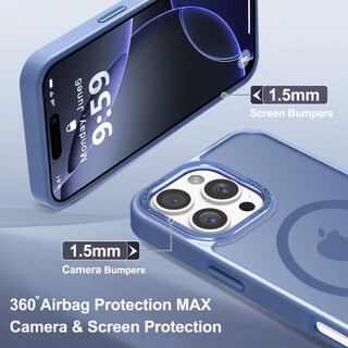Foto 6 | Foto 6 | Funda De Teléfono Newfuture Diseñada Para Iphone 16 Pro Color Azul Claro - Venta Internacional.