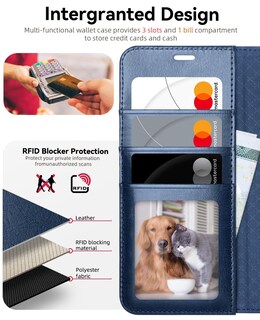 Foto 3 | Foto 3 | Funda Tipo Cartera Ocase Compatible Con Galaxy S25 De 6.2 Pulgadas Color Azul - Venta Internacional.