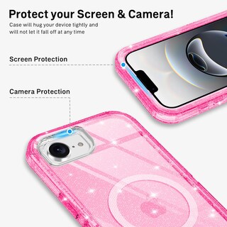 Foto 4 | Foto 4 | Funda De Teléfono I-honva Para Iphone 16e 2025 Transparente A Prueba De Golpes - Venta Internacional.