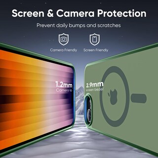 Foto 6 | Foto 6 | Funda Protectora Tigowos Compatible Con Iphone 16e Color Verde - Venta Internacional.