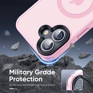 Foto 3 | Foto 3 | Funda Protectora Tigowos Compatible Con Iphone 16 Color Rosa Claro - Venta Internacional.