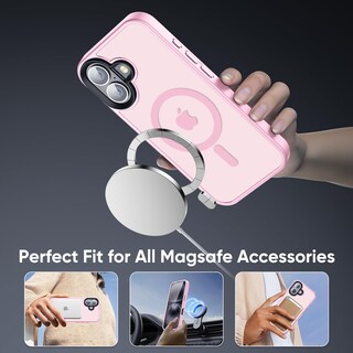 Foto 4 | Foto 4 | Funda Protectora Tigowos Compatible Con Iphone 16 Color Rosa Claro - Venta Internacional.