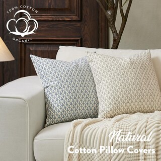 Foto 4 | Foto 4 | Fundas De Almohada Fiouovo Floral 45 X 45 Cm 100% Algodón Color Azul Aguamarina - Venta Internacional.