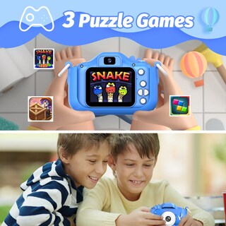 Foto 3 | Foto 3 | Cámara Para Niños Mgaolo Magolo Dog Blue Con Funda De Silicona Para Niños De 3 A 12 Años - Venta Internacional.