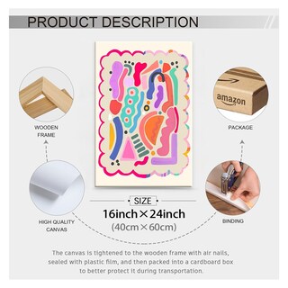 Foto 2 | Foto 2 | Lámina Mural Medpol Funky Cute Kids Abstracta De 40 X 60 Cm - Venta Internacional.