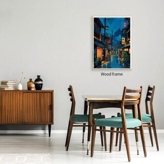 Foto 3 | Foto 3 | Lienzo Decorativo Tokyo Tea House Japanese City Street 30 X 40 Cm - Venta Internacional.