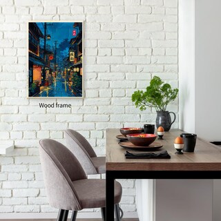 Foto 4 | Foto 4 | Lienzo Decorativo Tokyo Tea House Japanese City Street 30 X 40 Cm - Venta Internacional.