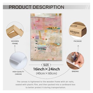 Foto 2 | Foto 2 | Lámina En Lienzo Medpol Abstract Modern Watercolor 40x60cm - Venta Internacional.