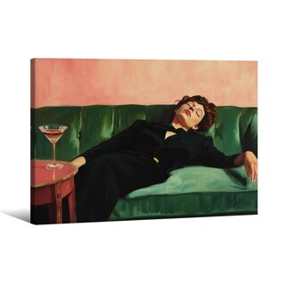 Foto 1 | Foto 1 | Póster Podafu Mujer Bebiendo Martini 20 X 25 Cm Enmarcado En Negro - Venta Internacional.