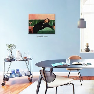 Foto 5 | Foto 5 | Póster Podafu Mujer Bebiendo Martini 20 X 25 Cm Enmarcado En Negro - Venta Internacional.