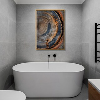 Foto 5 | Foto 5 | Lienzo Para Pared Ibhjsart Anillo De Árbol Enmarcado Impresión Abstracta - Venta Internacional.