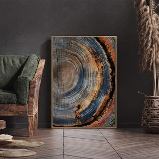 Foto 6 | Foto 6 | Lienzo Para Pared Ibhjsart Anillo De Árbol Enmarcado Impresión Abstracta - Venta Internacional.
