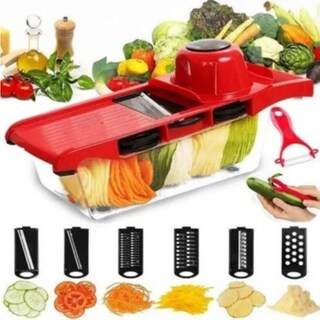 Foto 1 | Foto 1 | Cortador Y Rallador De Verduras 6 En 1 Para Frutas Y Queso - Venta Internacional.