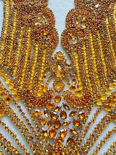 Foto 3 | Foto 3 | Corpiño Con Apliques De Lentejuelas Y Diamantes De Imitación Para Ropa De Vestir  24 X 60 Cm - Venta Internacional.