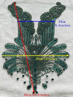 Foto 5 | Foto 5 | Aplique Con Lentejuelas Y Diamantes De Imitación Para Ropa De Vestir 24 X 38 Cm (rojo) - Venta Internacional.