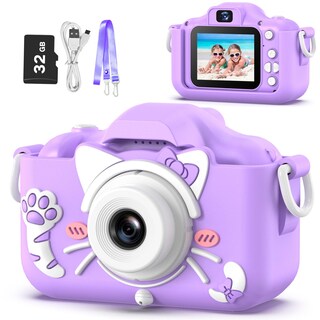 Foto 1 | Foto 1 | Cámara Para Niños Goopow Para Niños De 3 A 8 Años Con Tarjeta Sd De 32 Gb Y 12 Mp Azul - Venta Internacional.