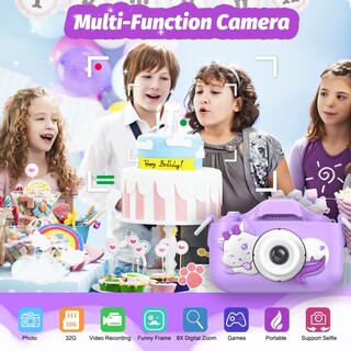 Foto 2 | Foto 2 | Cámara Para Niños Goopow Selfie Hd Vídeo Digital 8 Mp 32 Gb Tarjeta Sd - Venta Internacional.