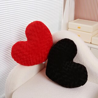 Foto 2 | Foto 2 | Almohada Decorativa Ailive Con Detalle De Corazón Negro Con Estampado De Rosas - Venta Internacional.
