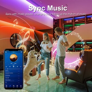 Foto 2 | Foto 2 | Tira De Luces Led Daybetter Sincronización De Música Bluetooth De 100 Pies - Venta Internacional.