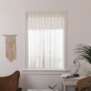 Foto 1 | Foto 1 | Cortinas Con Cenefa Sutuo Home Color Blanco Bohemio 36 X 91 Cm Para Cocina Y Café - Venta Internacional.