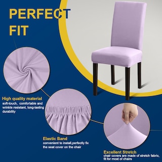 Foto 5 | Foto 5 | Fundas Elásticas Para Sillas De Comedor Fafua  Juego De 4  Lavables - Venta Internacional.