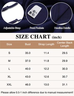 Foto 5 | Foto 5 | Vestido De Verano Zeagoo Boho Para Mujer Con Bolsillos  Sin Mangas  Azul Marino  Talla M - Venta Internacional.