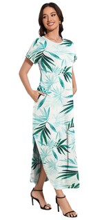 Foto 4 | Foto 4 | Vestido Largo Jeqeocafy Para Mujer Verano 2025 Cuello Redondo Manga Corta - Venta Internacional.