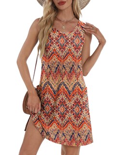 Foto 1 | Foto 1 | Vestido De Playa Bkrive Tropical Vacation Swing Floral Boho M Para Mujer - Venta Internacional.