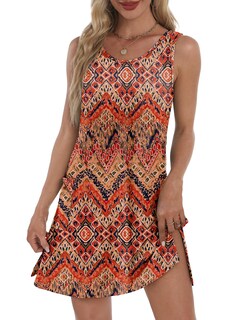 Foto 2 | Foto 2 | Vestido De Playa Bkrive Tropical Vacation Swing Floral Boho M Para Mujer - Venta Internacional.