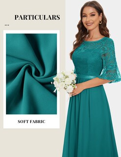 Foto 3 | Foto 3 | Vestido Wedtrend Formal Boda Para Invitados Manga 3/4 Color Verde Talla Xs - Venta Internacional.