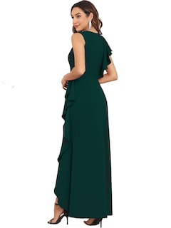 Foto 2 | Foto 2 | Vestido Formal Largo Fqa Para Mujer Vestido De Noche De Cóctel Negro - Venta Internacional.