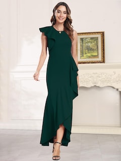 Foto 4 | Foto 4 | Vestido Formal Largo Fqa Para Mujer Vestido De Noche De Cóctel Negro - Venta Internacional.