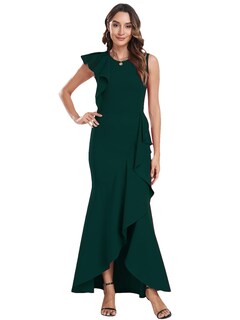 Foto 5 | Foto 5 | Vestido Formal Largo Fqa Para Mujer  Vestido De Noche De Cóctel Negro - Venta Internacional.