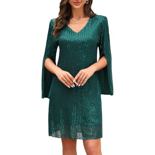 Foto 6 | Foto 6 | Vestido Cooan Para Invitadas A Una Boda Cóctel Y Formal Encaje Y Lentejuelas Para Mujer - Venta Internacional.