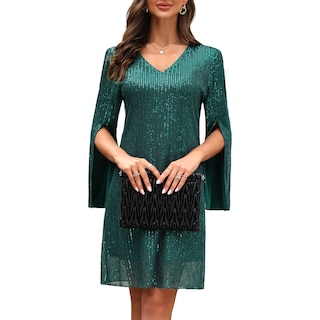 Foto 7 | Foto 7 | Vestido Cooan Para Invitadas A Una Boda Cóctel Y Formal Encaje Y Lentejuelas Para Mujer - Venta Internacional.