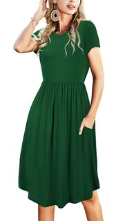 Foto 1 | Foto 1 | Vestido Simier Fariry Para Mujer Verano Trabajo Casual Verde Talla L - Venta Internacional.