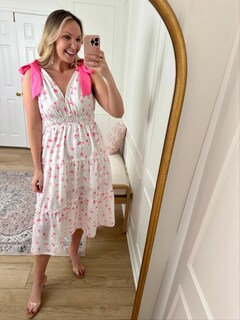 Foto 5 | Foto 5 | Vestido Largo Sin Mangas Con Cuello En V Floral De Verano Para Mujer - Venta Internacional.