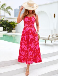 Foto 5 | Foto 5 | Vestido Largo Annebouti Verano Primavera 2025 Para Mujer Rojo - Venta Internacional.