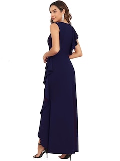 Foto 2 | Foto 2 | Vestido Formal Largo Fqa Para Mujer Vestido De Noche De Cóctel Negro - Venta Internacional.