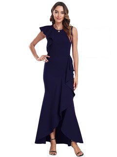 Foto 5 | Foto 5 | Vestido Formal Largo Fqa Para Mujer Vestido De Noche De Cóctel Negro - Venta Internacional.