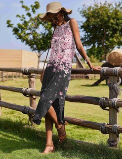 Foto 6 | Foto 6 | Vestido Largo Zeagoo Casual Con Estampado Floral Para Vacaciones En La Playa 2025 Para Mujer - Venta Internacional.