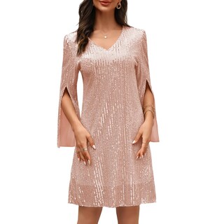Foto 4 | Foto 4 | Vestido Cooan Con Lentejuelas De Encaje Formal Y Coctel Para Invitadas A La Boda - Venta Internacional.