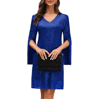 Foto 6 | Foto 6 | Vestido Cooan Para Invitadas A Una Boda Cóctel Y Formal Encaje Y Lentejuelas Para Mujer - Venta Internacional.
